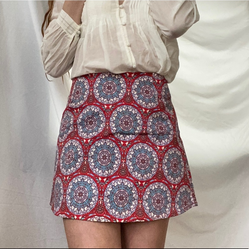 Motel medallion a line skirt